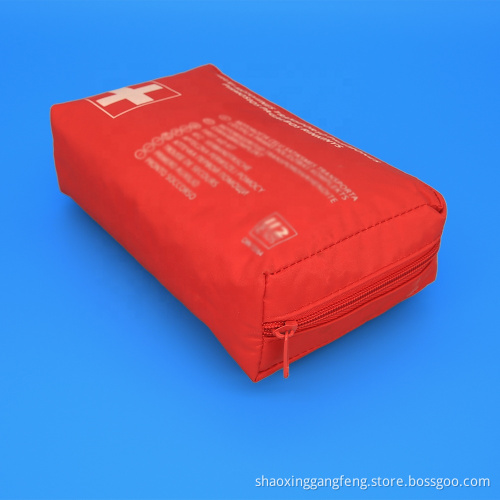 Shaoxing factory emergency medical home use survival outdoor nylon cloth fist aid kit bags